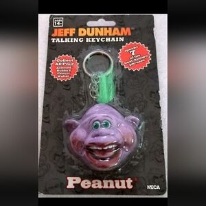 NECA Jeff Dunham Peanut Talking Key Chain New NOS Sealed MOC 2012 Needs Battery